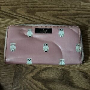 Kate Spade Large Owl Zip Wallet
